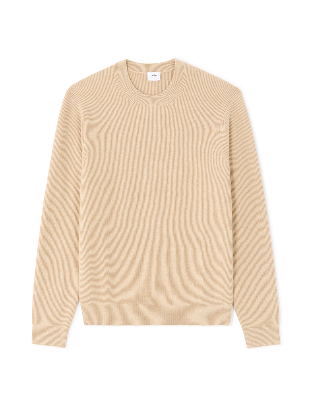 Ribbed Round Neck Sweater