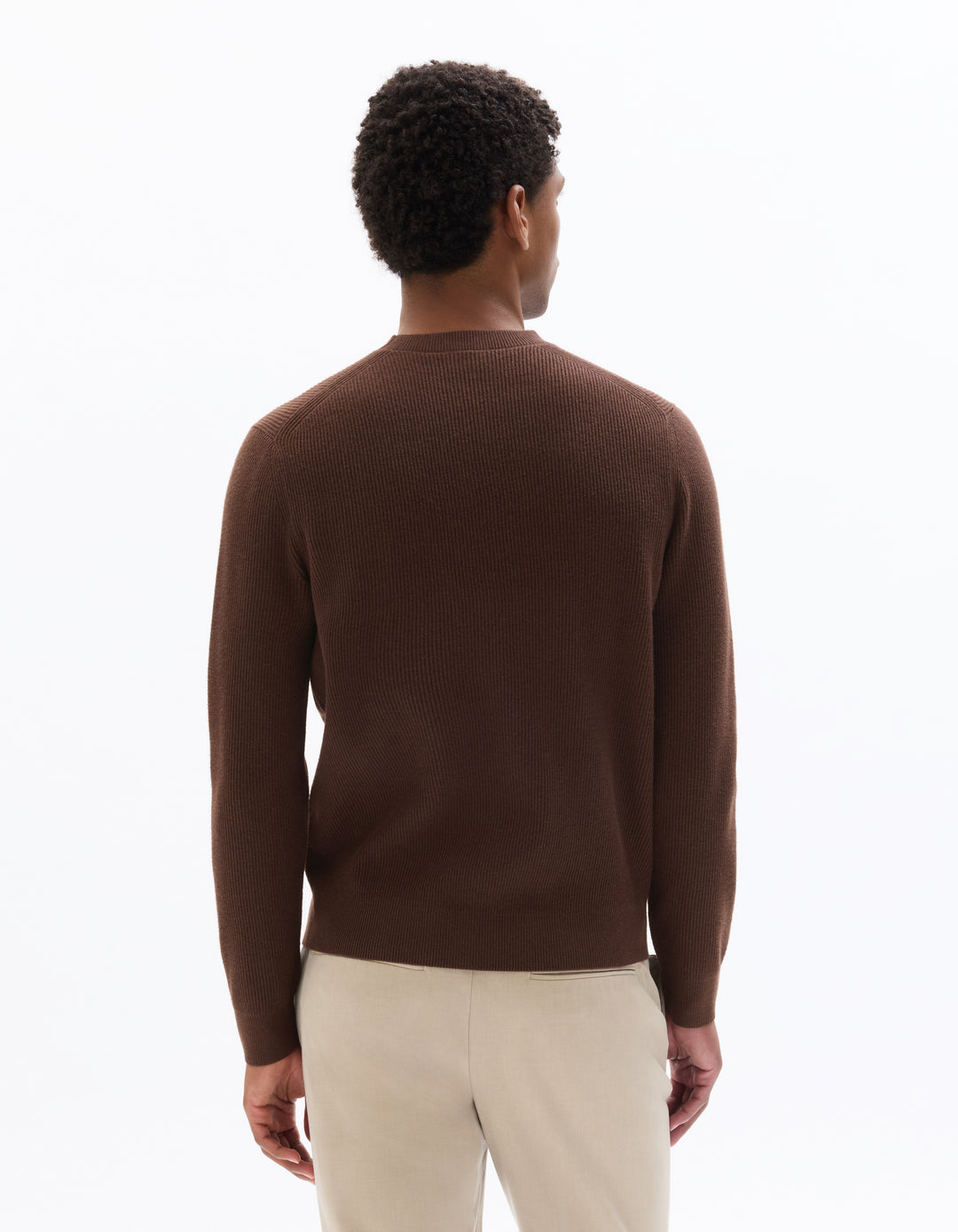 Ribbed Round Neck Sweater