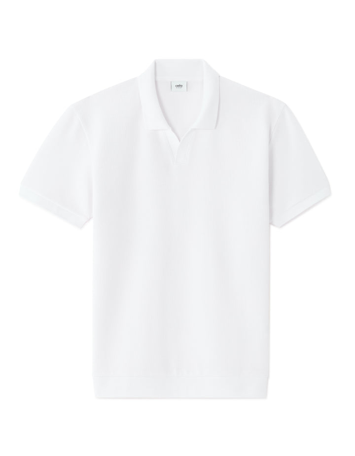 Men - Knitted - Polo Shirt - Short sleeves