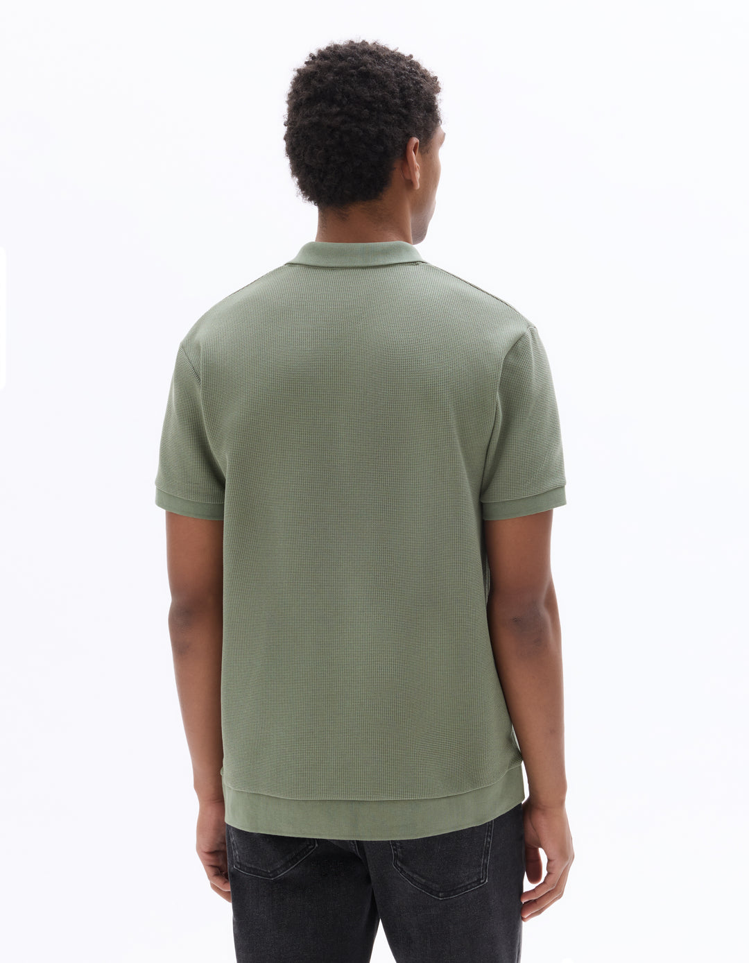 Men - Knitted - Polo Shirt - Short sleeves