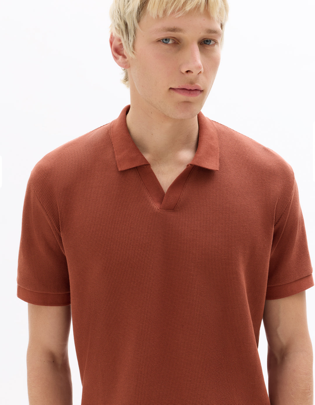 Men - Knitted - Polo Shirt - Short sleeves