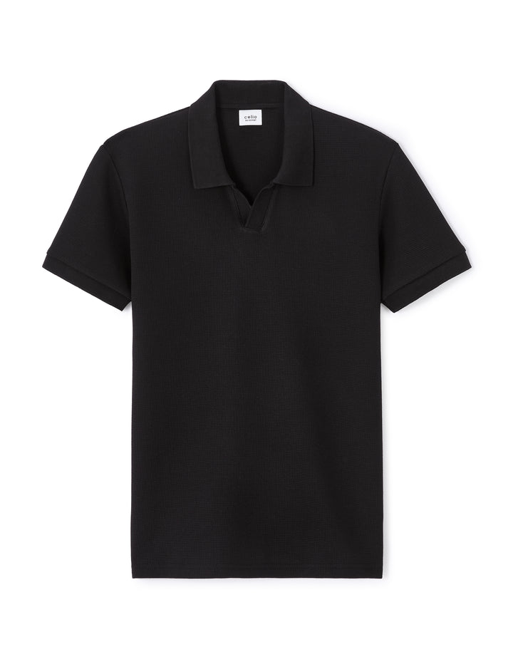 Men - Knitted - Polo Shirt - Short sleeves