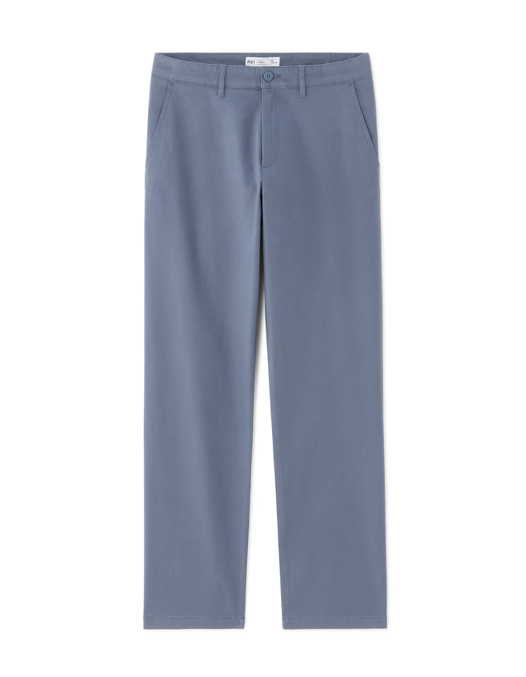 Straight Fit Stretch Cotton Chino Pants - Regular Length