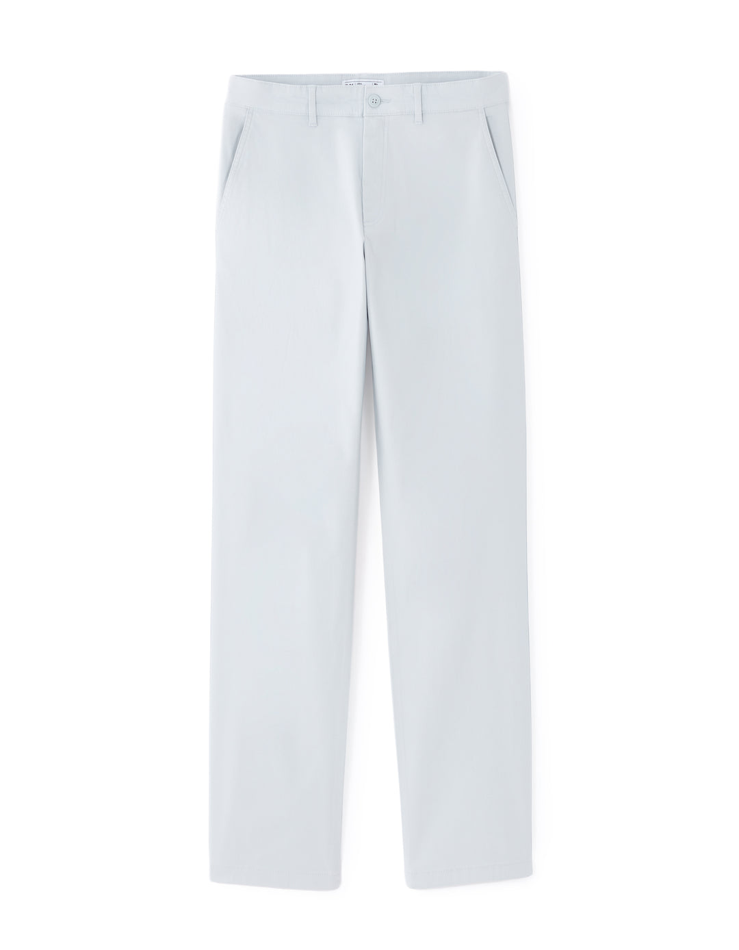 Straight Fit Stretch Cotton Chino Pants - Regular Length