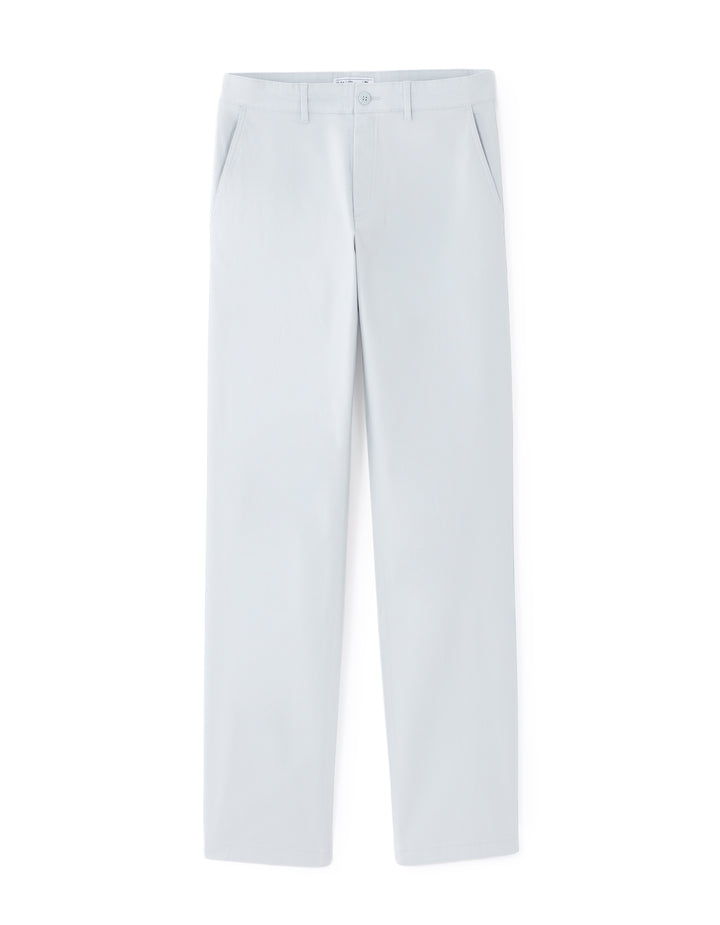 Straight Fit Stretch Cotton Chino Pants - Regular Length