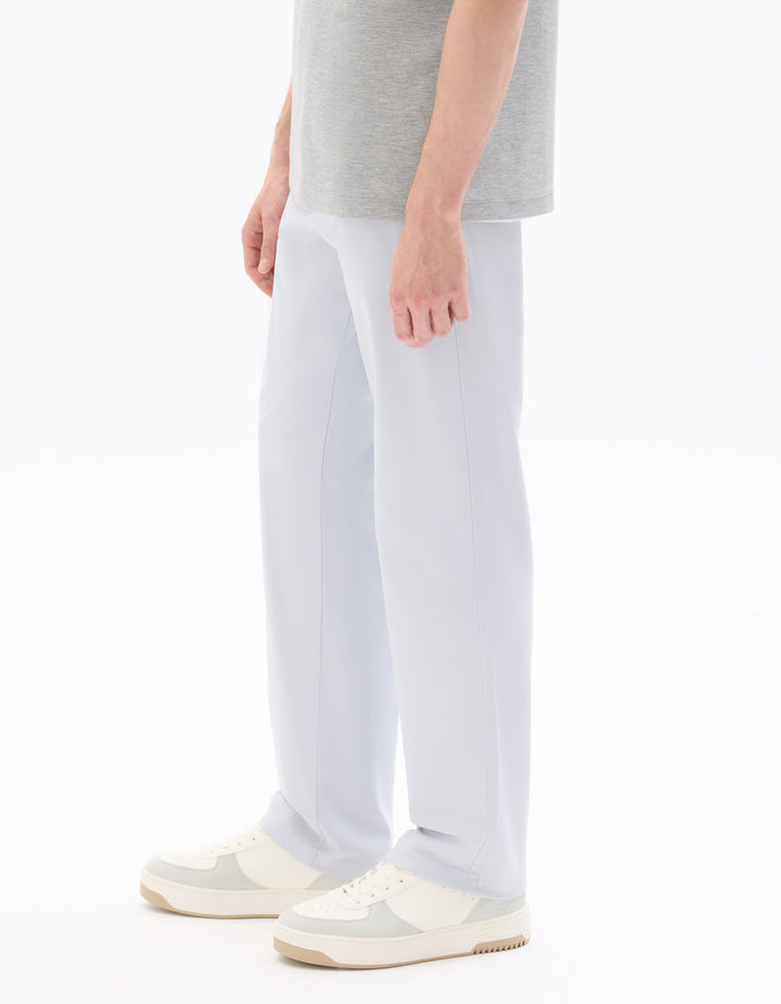Straight Fit Stretch Cotton Chino Pants - Regular Length