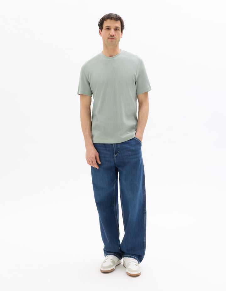Unisex - Knitted - T-Shirt - Short sleeves - U / V / round neck