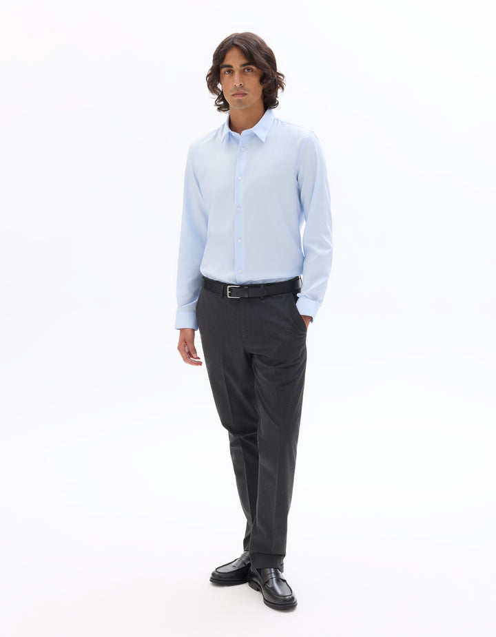 Slim Fit 100% Cotton Twill Shirt