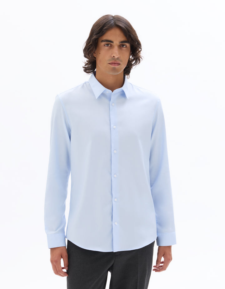 Slim Fit 100% Cotton Twill Shirt