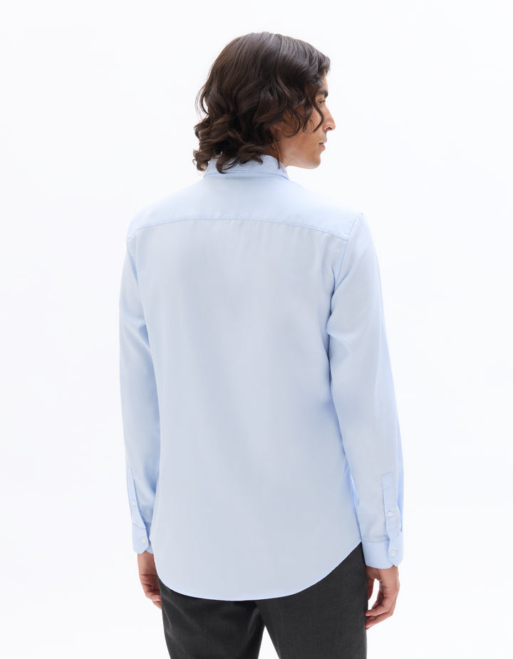 Slim Fit 100% Cotton Twill Shirt