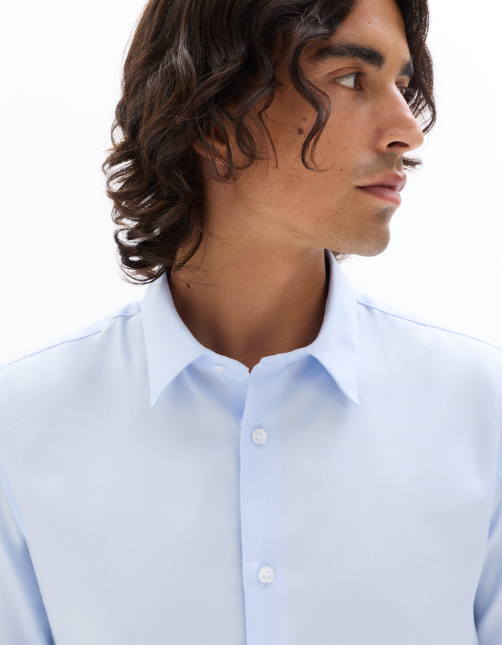 Slim Fit 100% Cotton Twill Shirt