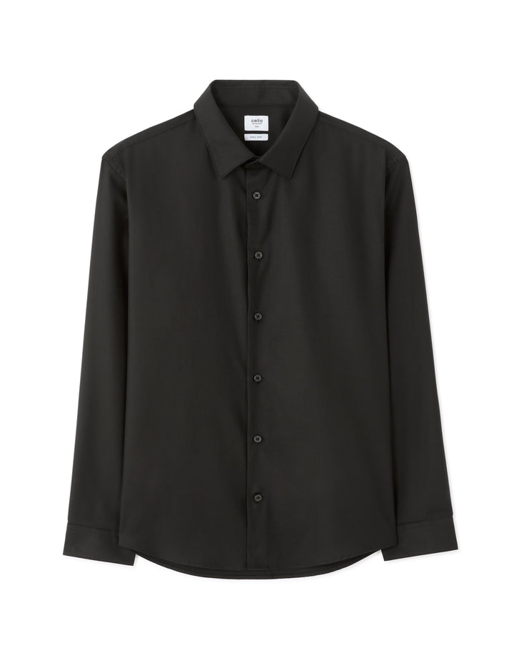 Slim Fit 100% Cotton Twill Shirt