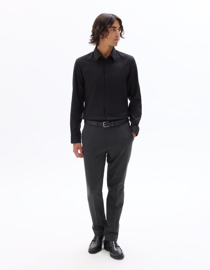 Slim Fit 100% Cotton Twill Shirt