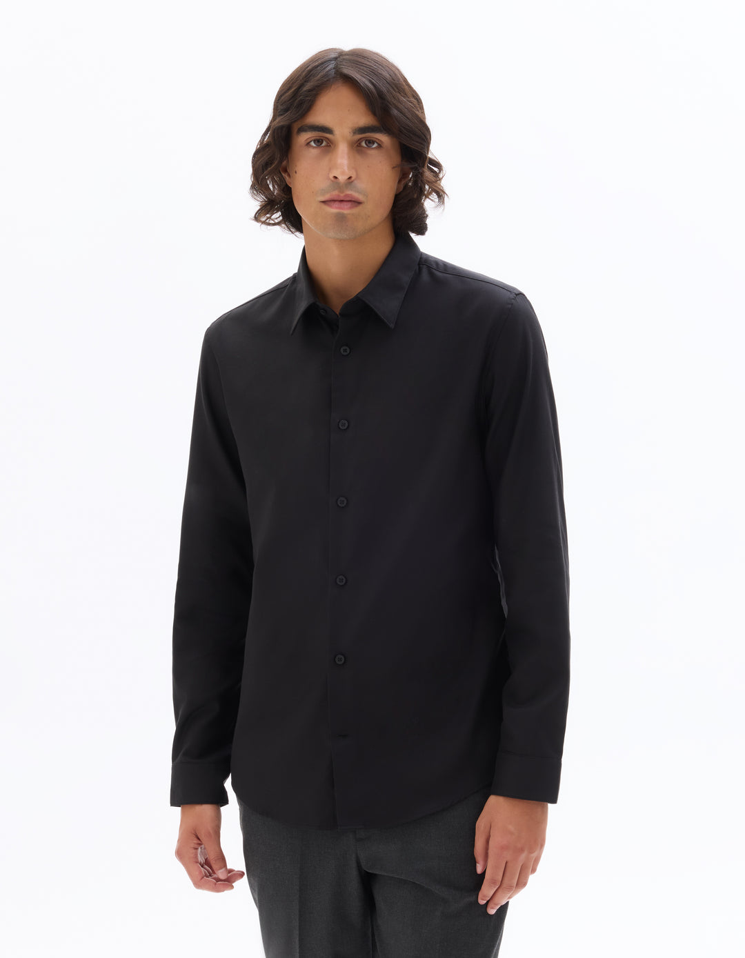 Slim Fit 100% Cotton Twill Shirt
