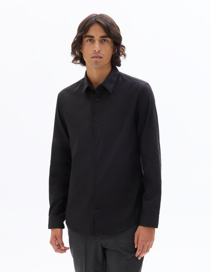 Slim Fit 100% Cotton Twill Shirt