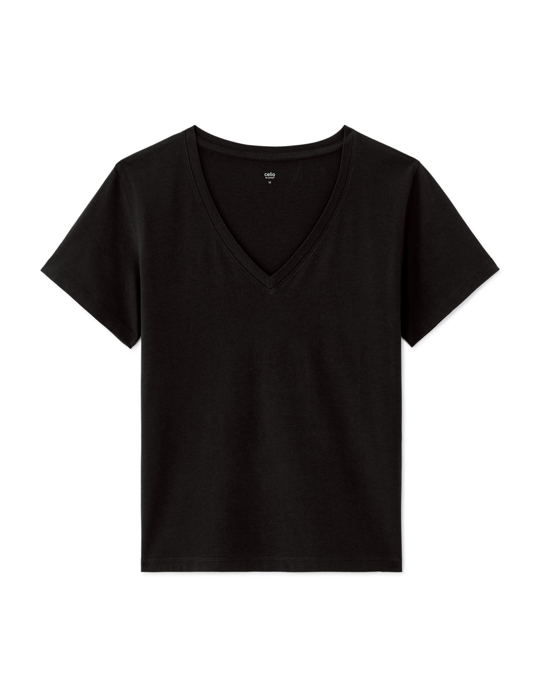 V-neck T-shirt 100% organic cotton