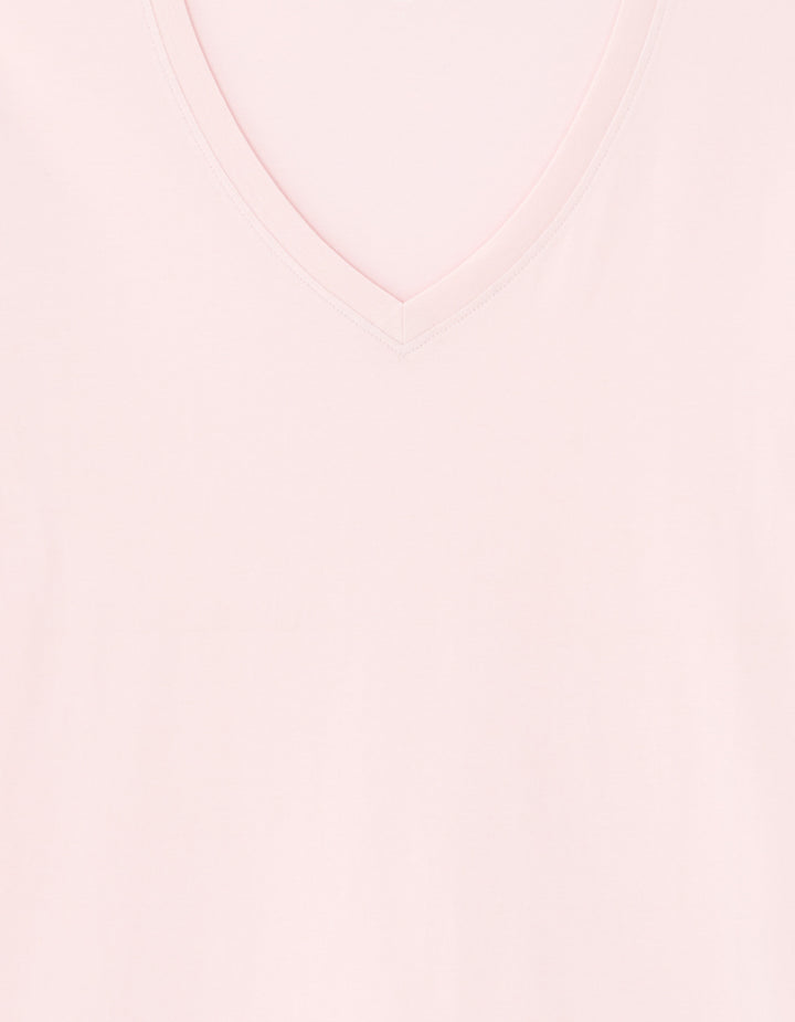 V-neck T-shirt 100% organic cotton