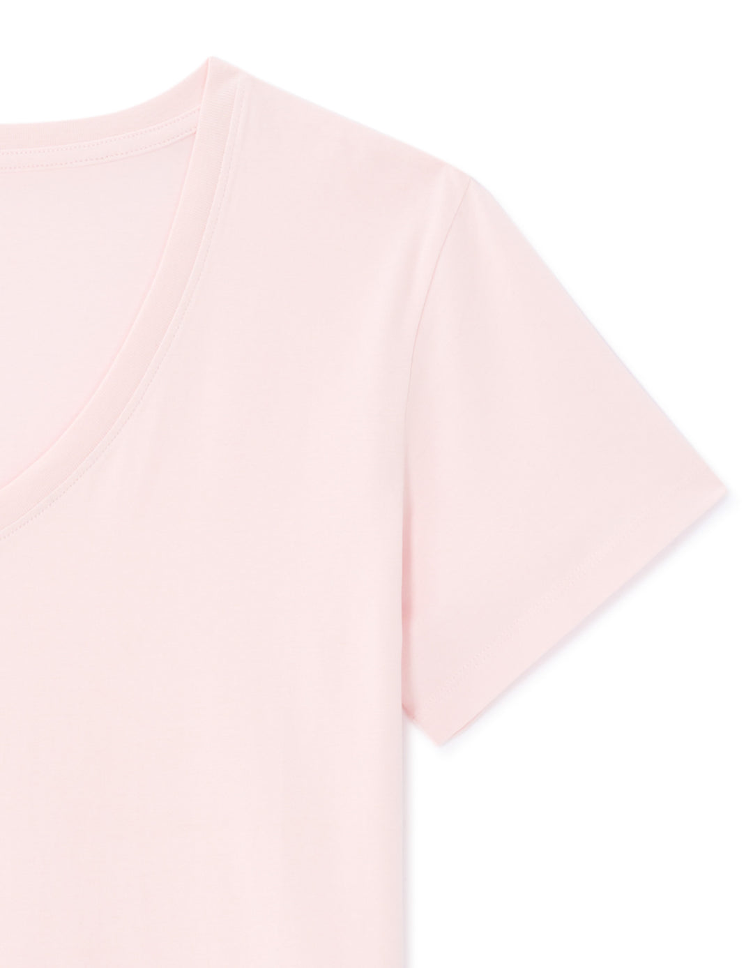V-neck T-shirt 100% organic cotton