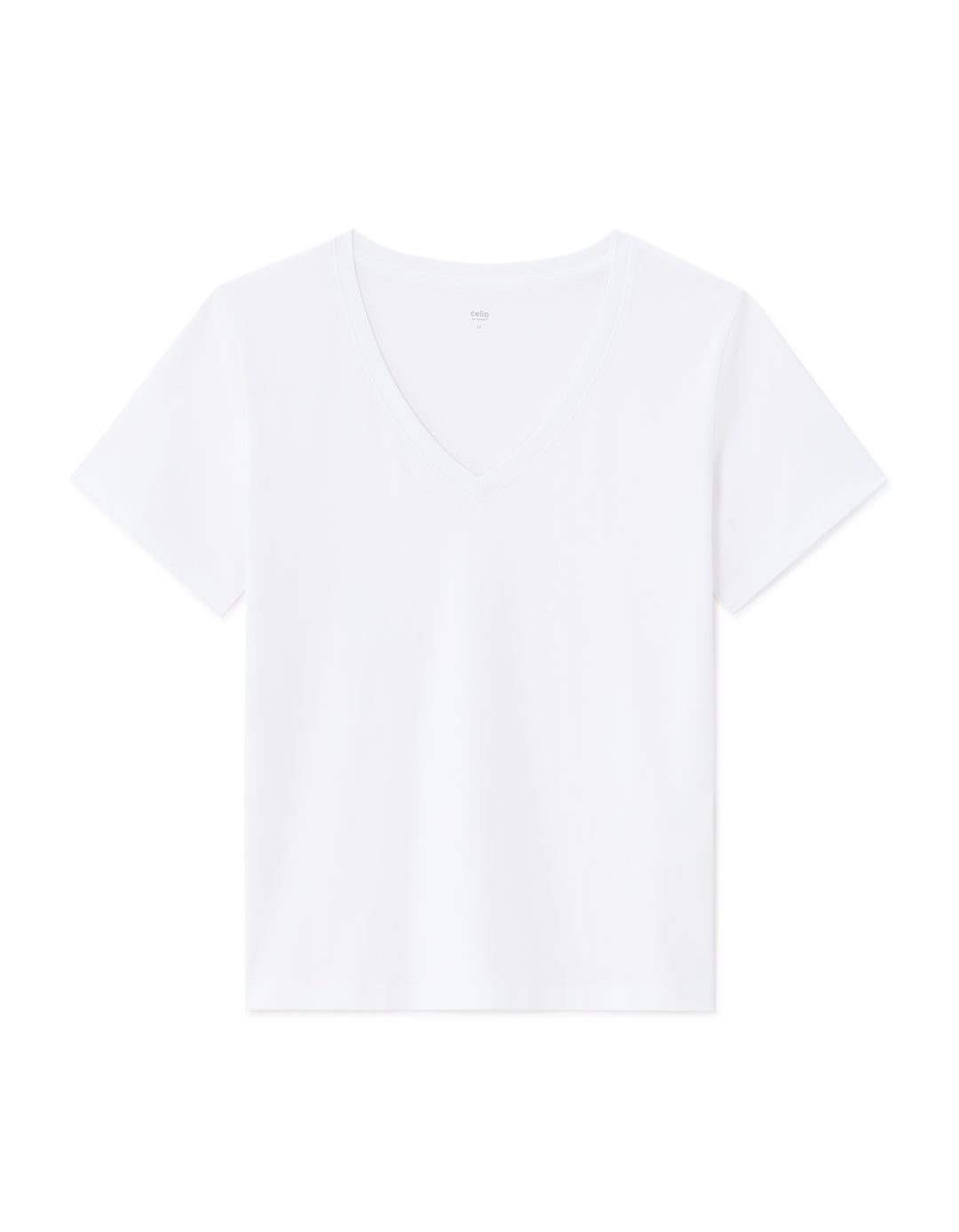 V-neck T-shirt 100% organic cotton