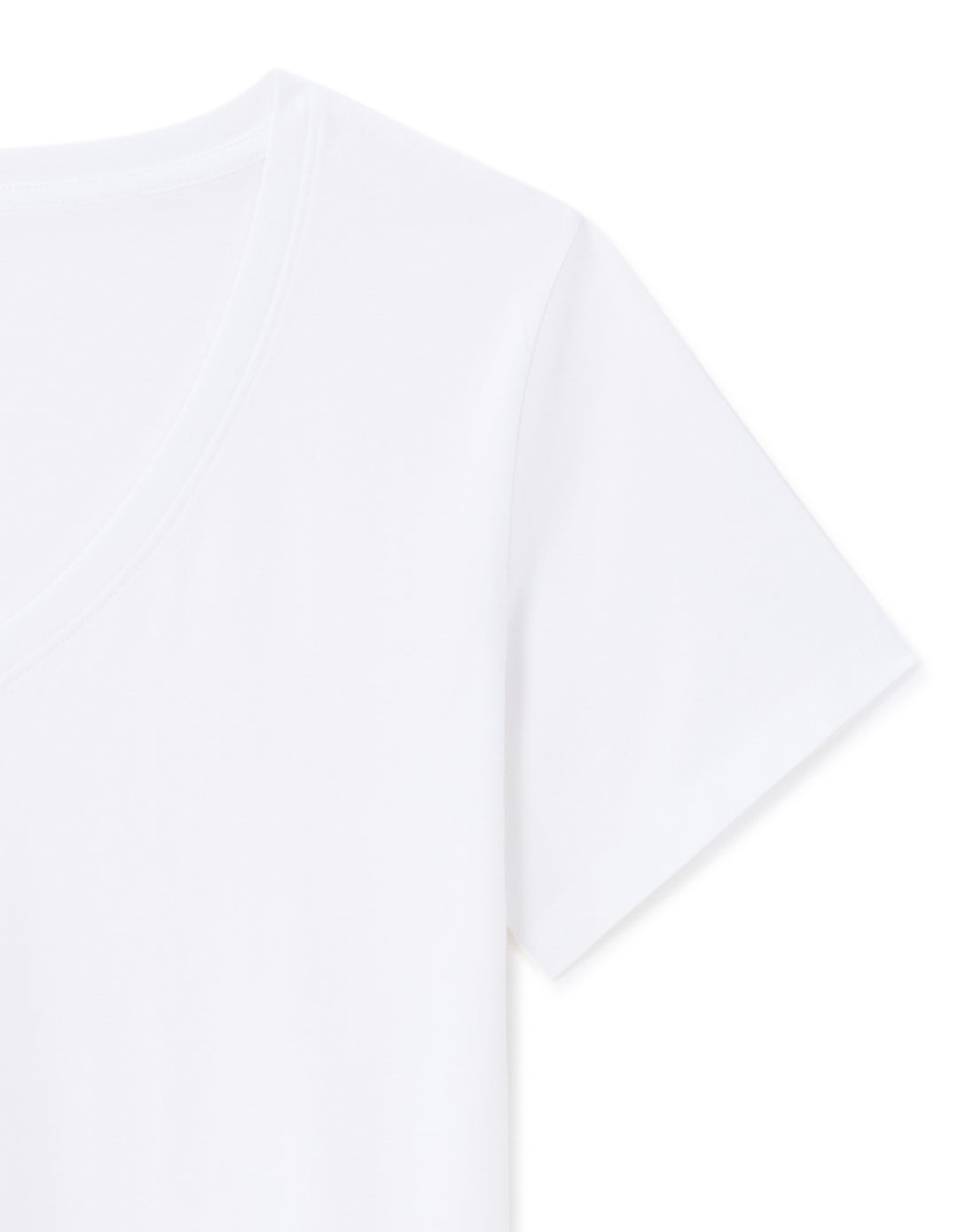 V-neck T-shirt 100% organic cotton