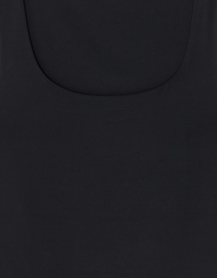 Wide-strapped polyamide tank top