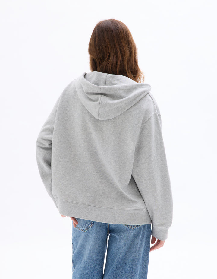 Fleece zip-up hoodie