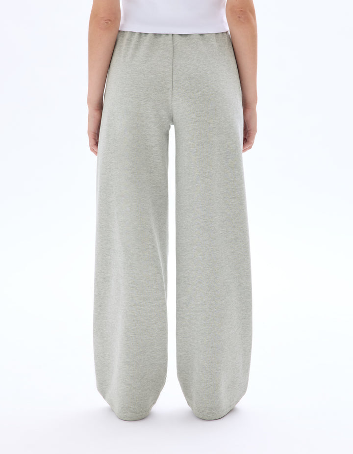 Wide-leg fleece joggers