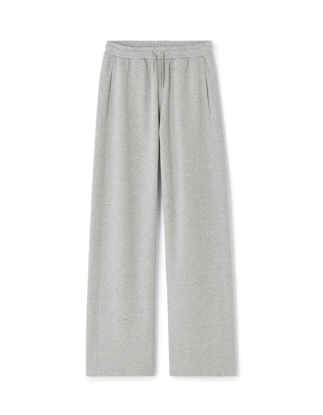 Wide-leg fleece joggers