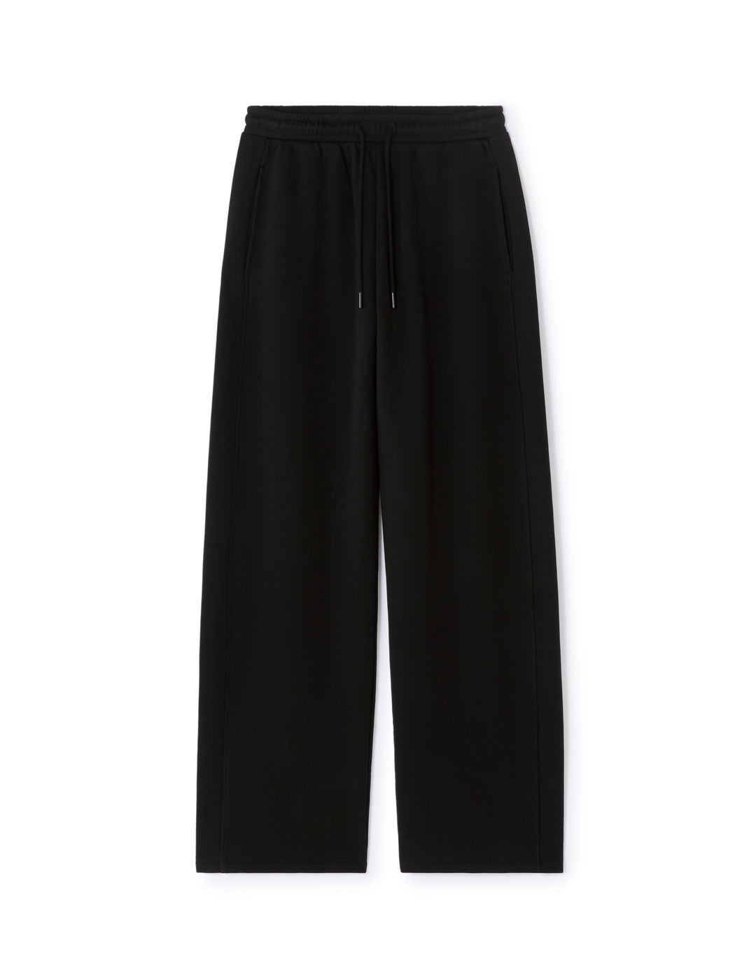 Wide-leg fleece joggers
