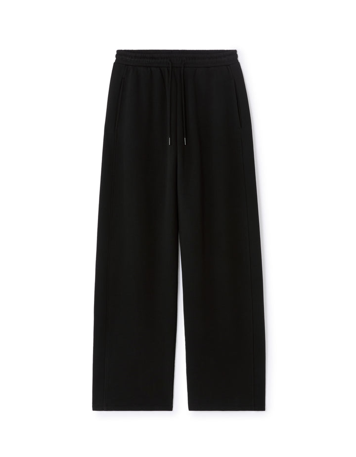 Wide-leg fleece joggers