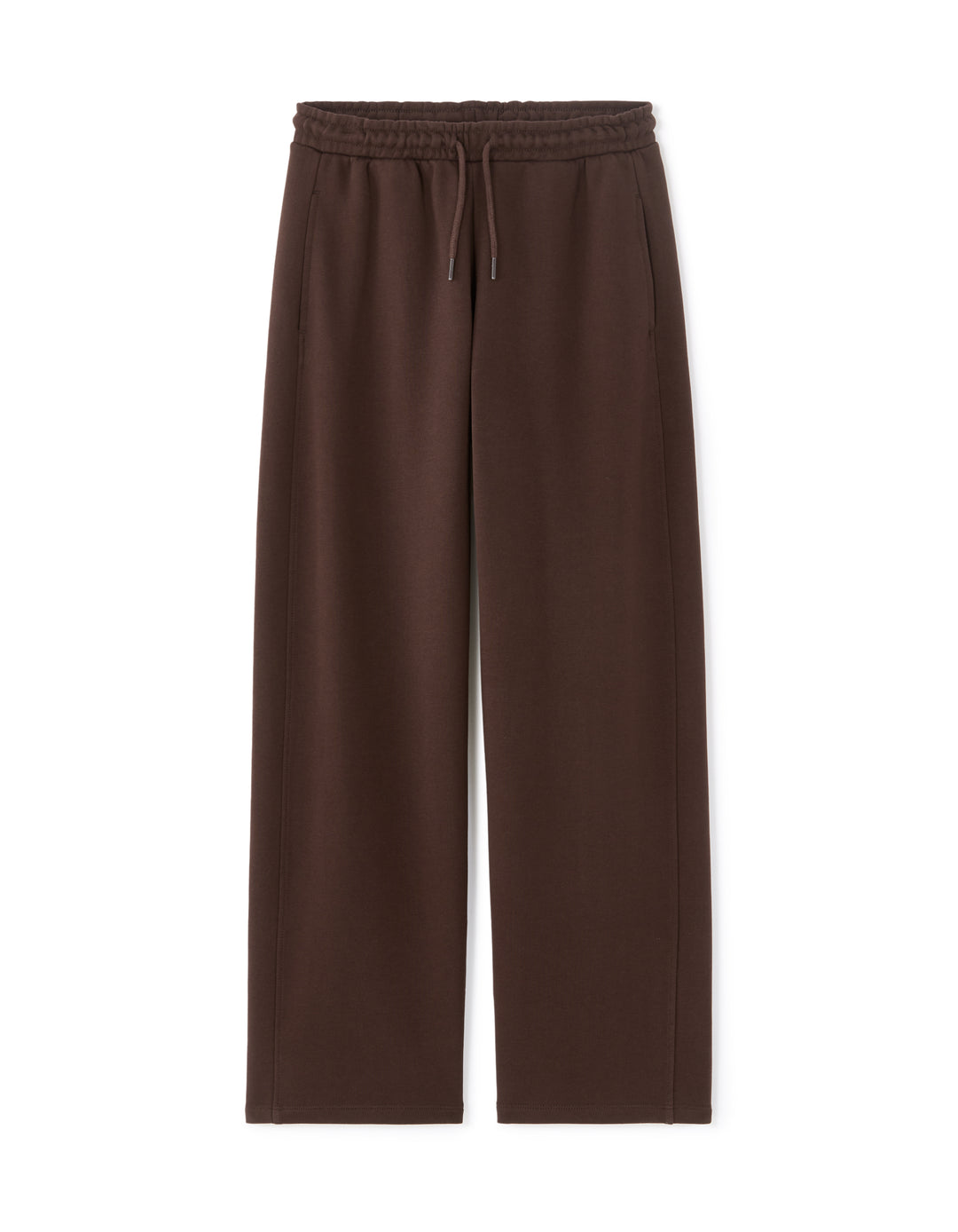 Wide-leg fleece joggers