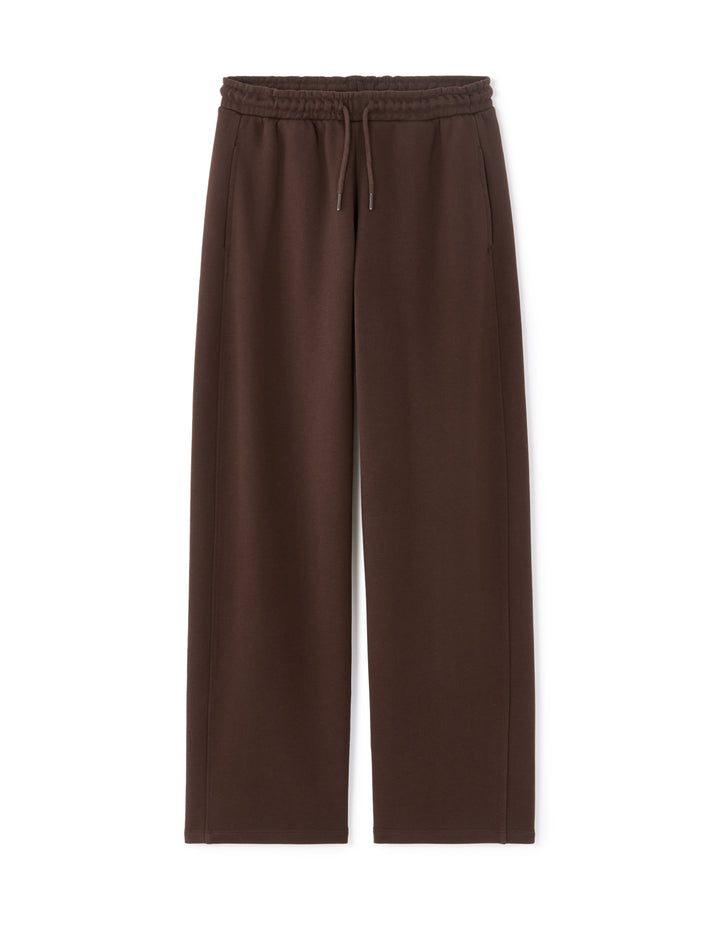 Wide-leg fleece joggers