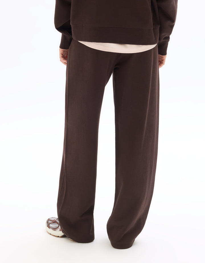 Wide-leg fleece joggers