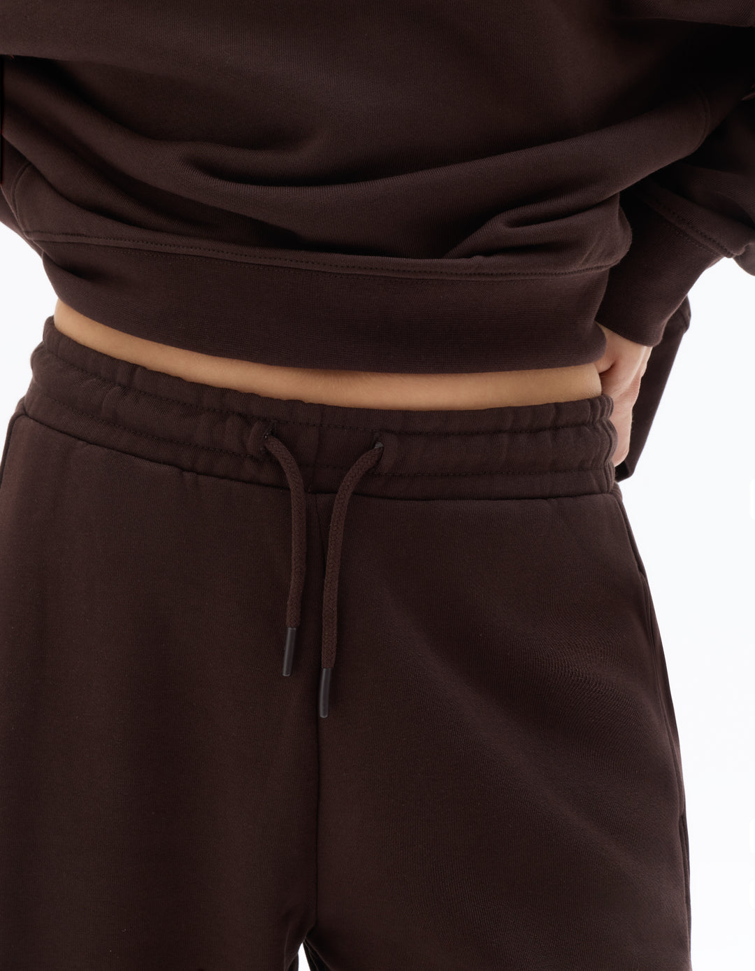 Wide-leg fleece joggers