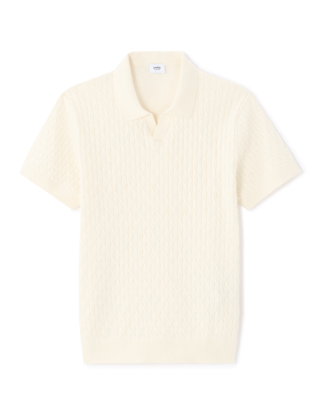 Men - Knitted - Polo Shirt - Short sleeves