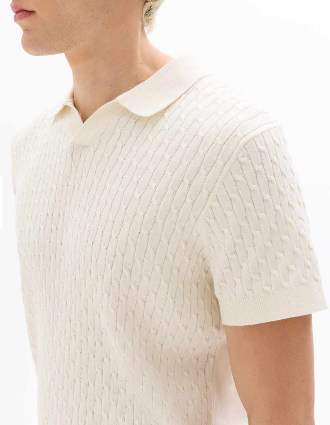 Men - Knitted - Polo Shirt - Short sleeves