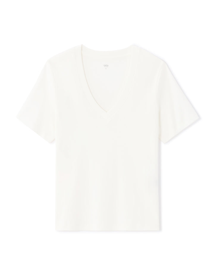 Soft Cotton V-Neck T-shirt