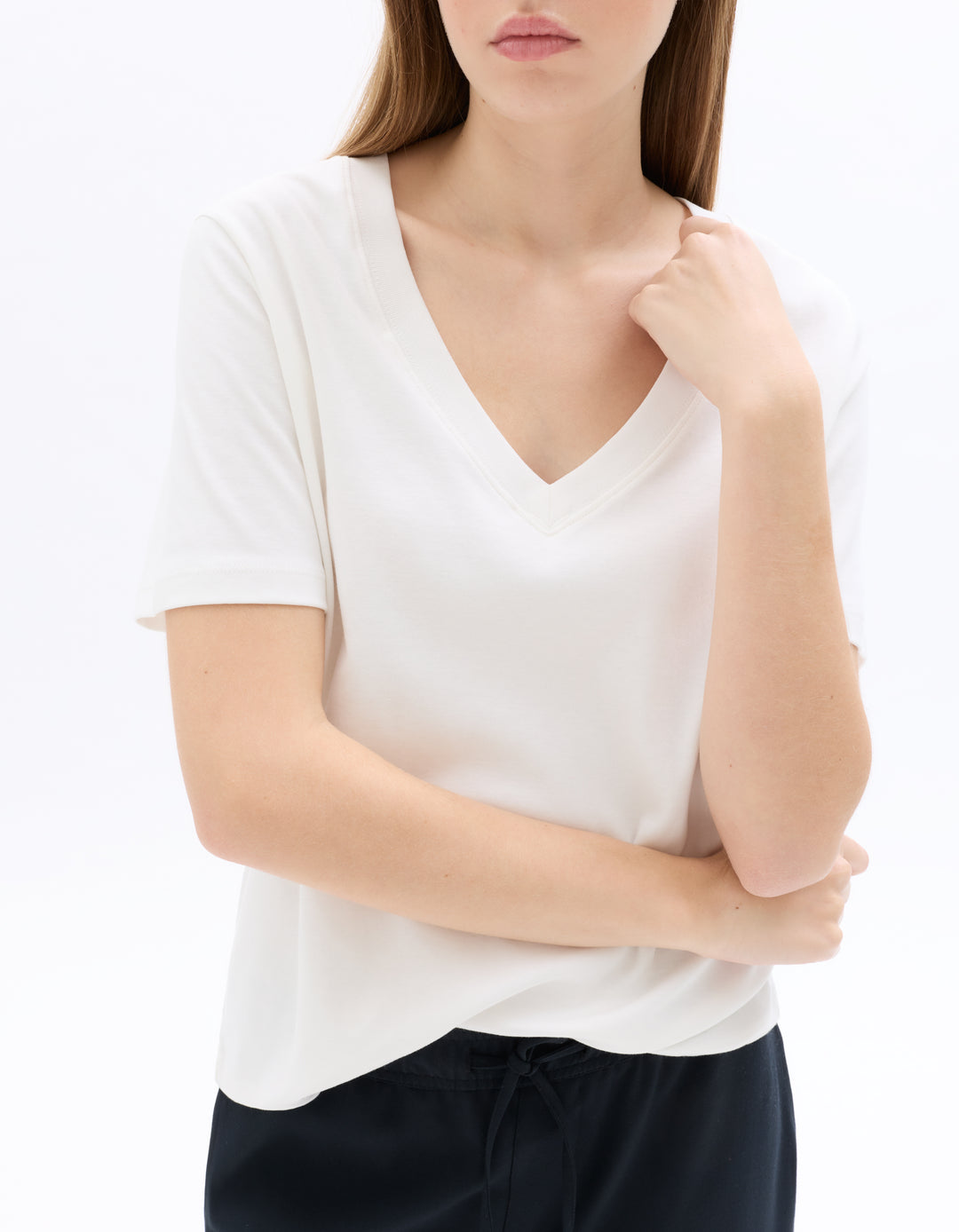Soft Cotton V-Neck T-shirt