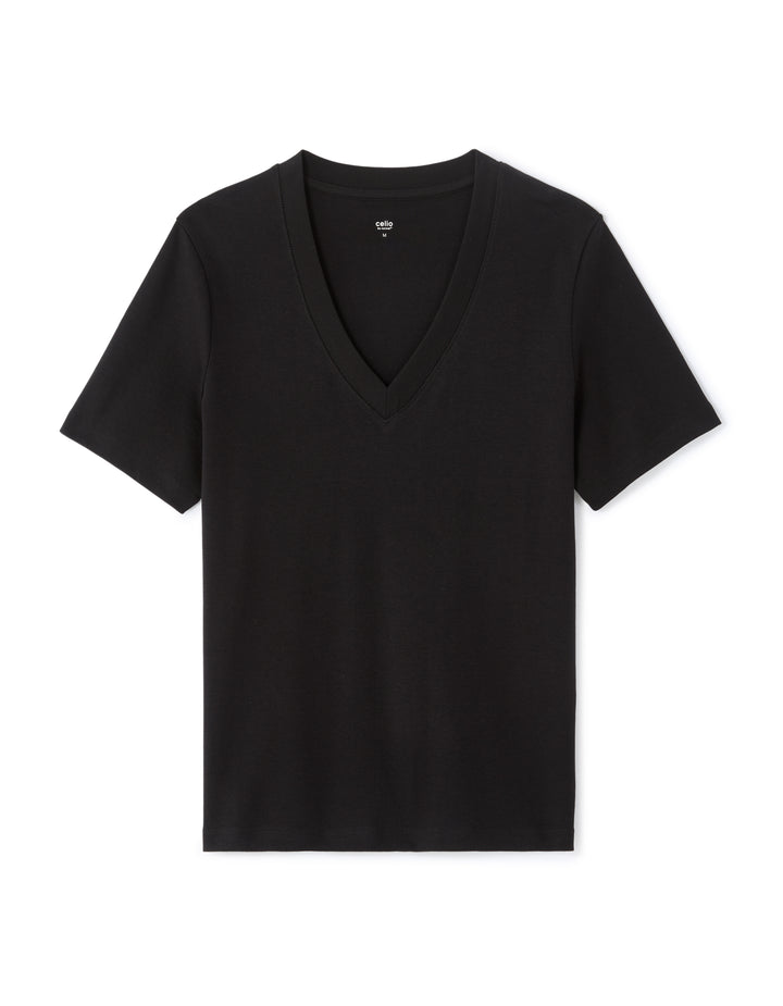 Soft Cotton V-Neck T-shirt