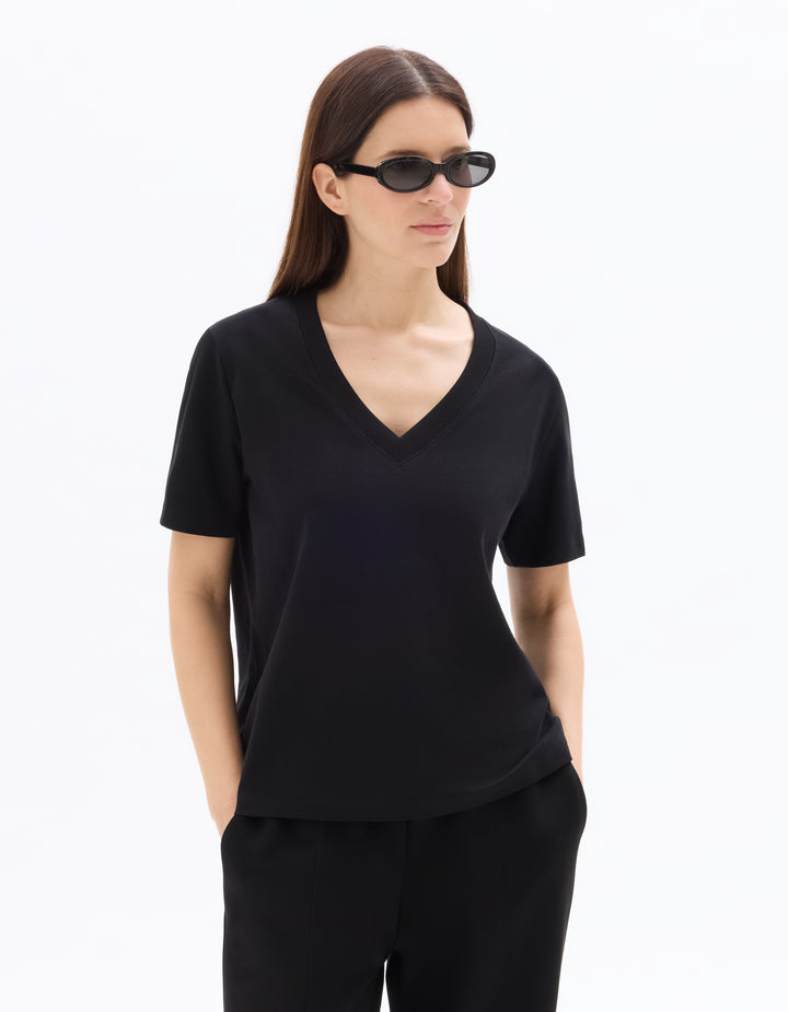 Soft Cotton V-Neck T-shirt