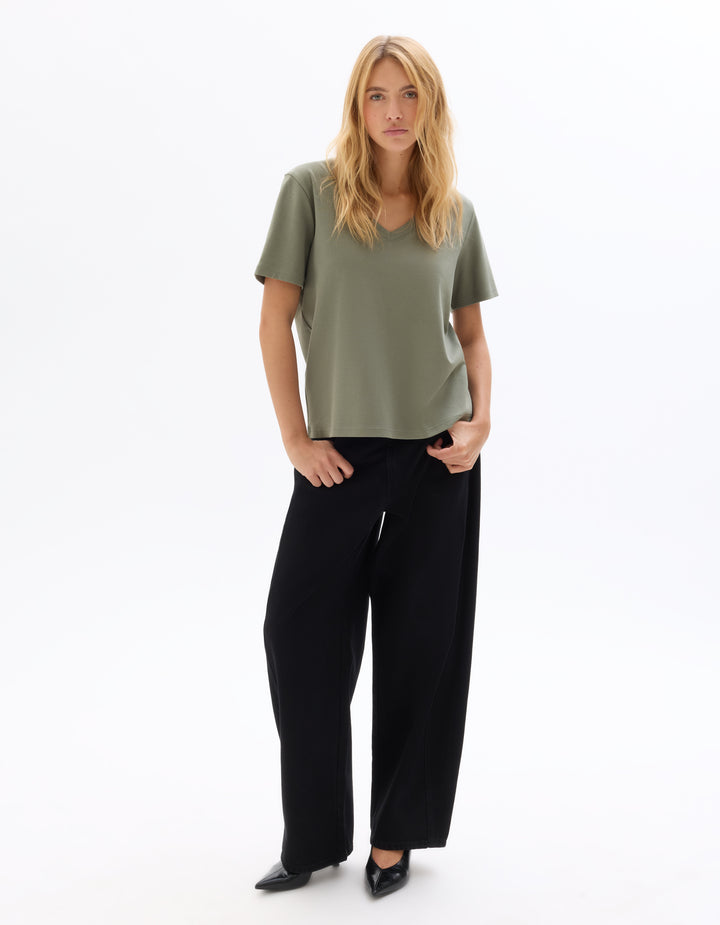 Soft Cotton V-Neck T-shirt