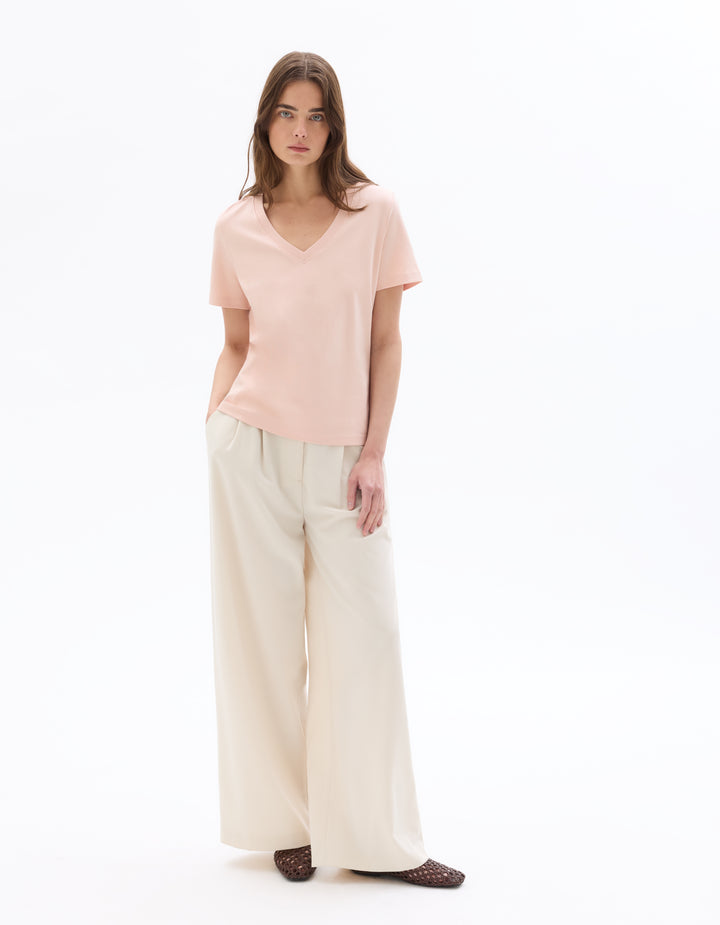 Soft Cotton V-Neck T-shirt