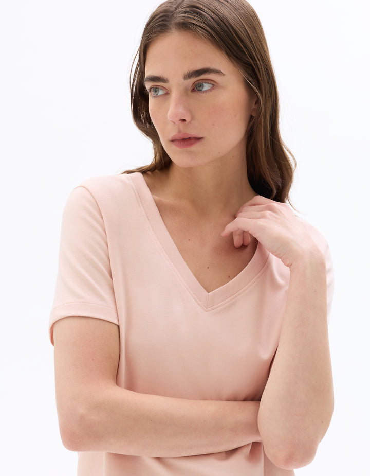 Soft Cotton V-Neck T-shirt