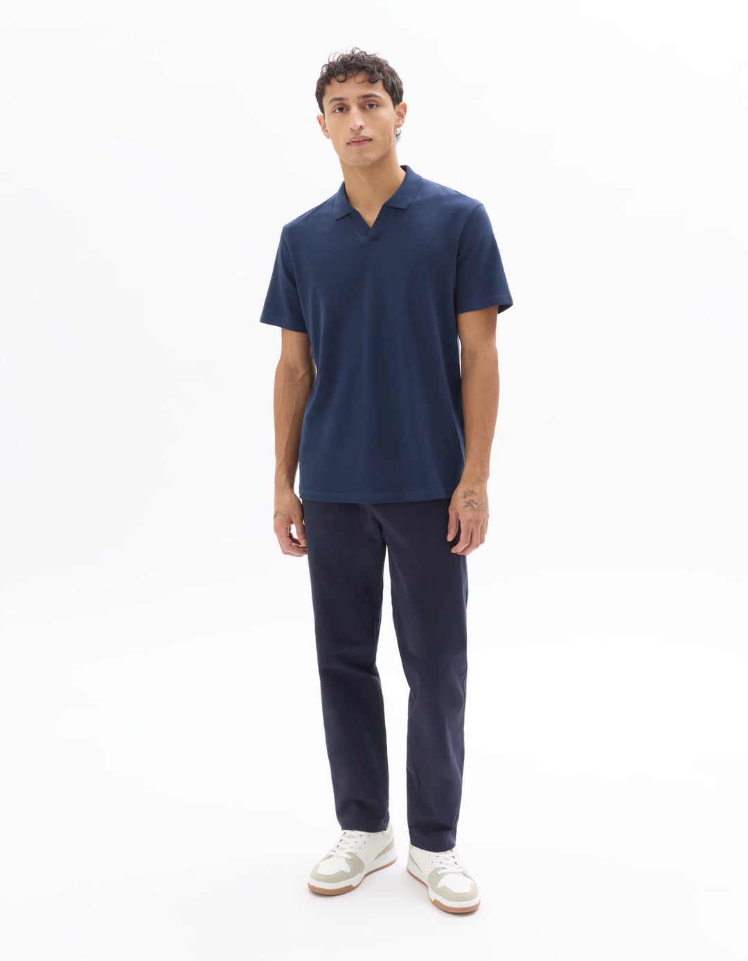 Men - Knitted - Polo Shirt - Short sleeves