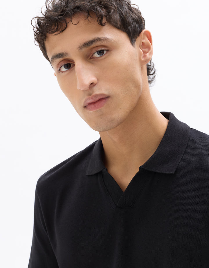 Men - Knitted - Polo Shirt - Short sleeves