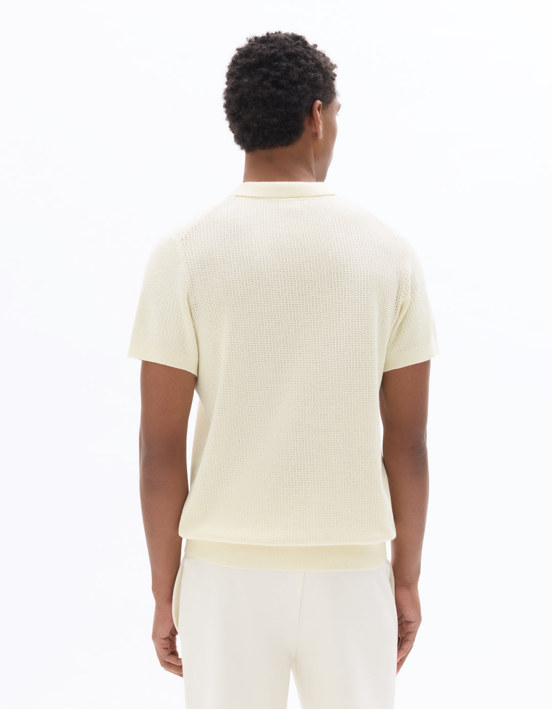 Men - Knitted - Polo Shirt - Short sleeves