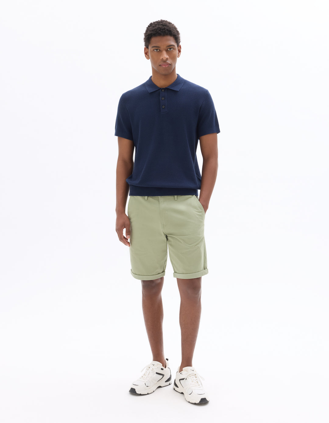 Men - Knitted - Polo Shirt - Short sleeves