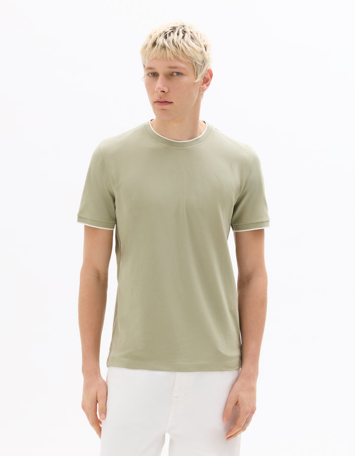 Unisex - Knitted - T-Shirt - Short sleeves - U / V / round neck
