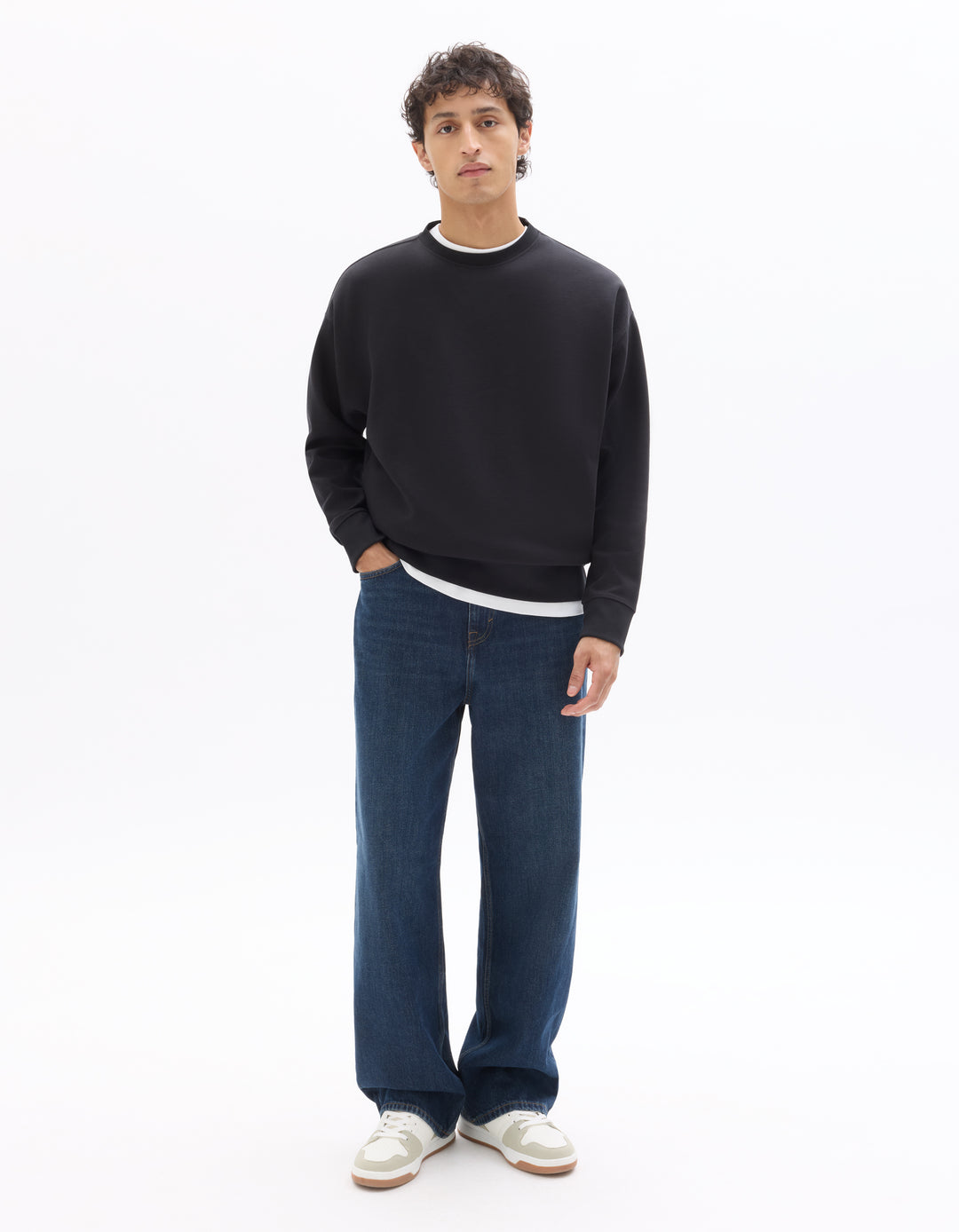 Unisex - Knitted - Sweatshirt - Long sleeves - Fleece fabric