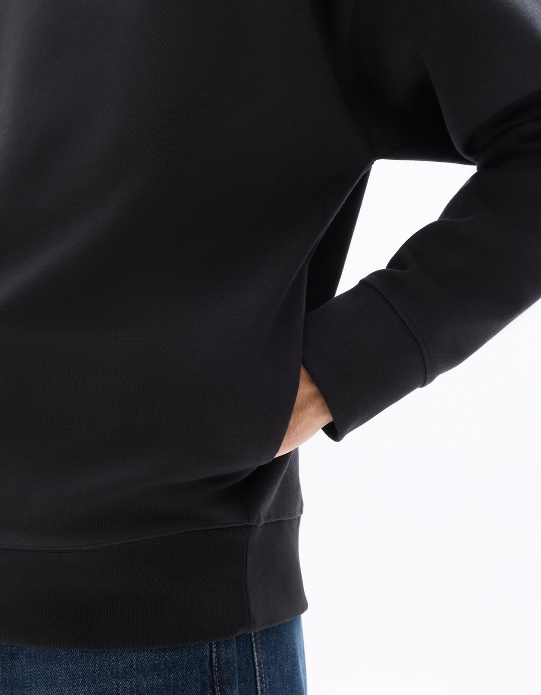 Unisex - Knitted - Sweatshirt - Long sleeves - Fleece fabric